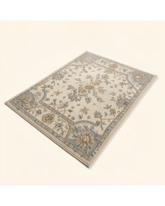 Brandt Floral Beige/Gray Area Rug (synthetic illustration; no displayed measurements)