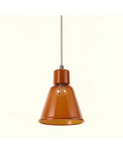 Brook Crest Pendant Light Suspended From One Plain Cable - Terracotta (synthetic illustration; no displayed measurements)