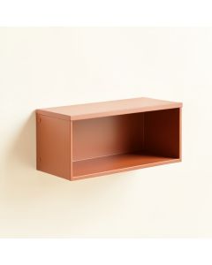River Arc Wall-Mounted Shelf - Terracotta (synthetic illustration; no displayed measurements)