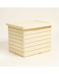 Harbor Dale Closed Outdoor Storage Box - Ivory (synthetic illustration; no displayed measurements)