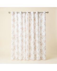 Skrolan Floral Semi-Sheer Grommet Single Curtain Panel (synthetic illustration; no displayed measurements)