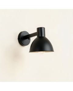 Shore Bend Wall Sconce Mounted On A Plain Wall - Black (synthetic illustration; no displayed measurements)