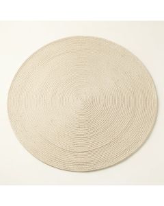 Hazel Bridge Round Area Rug - Ivory (synthetic illustration; no displayed measurements)