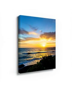 Hawaii Sunset Photographic Print On Canvas (synthetic illustration; no displayed measurements)