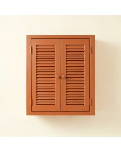 Brook Crest Wall-Mounted Laundry Cabinet - Terracotta (synthetic illustration; no displayed measurements)