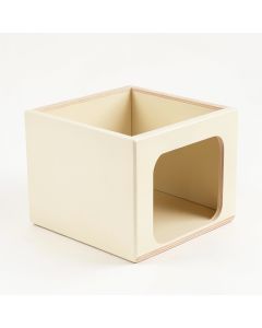 Juniper Crest Empty Furniture-Style Litter Enclosure - Cream (synthetic illustration; no displayed measurements)