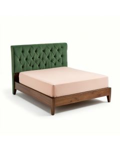 Tianna Solid Wood Tufted And Upholstered Low Profile Standard Bed (synthetic illustration; no displayed measurements)