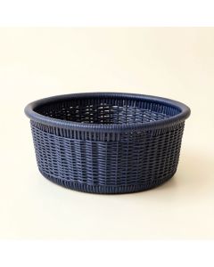 Reed Bend Empty Storage Basket - Navy (synthetic illustration; no displayed measurements)