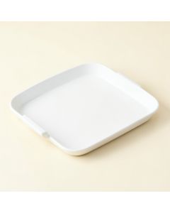 Reed Crossing Serving Tray - White (synthetic illustration; no displayed measurements)