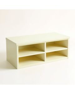 River Edge Shoe Storage Bench - Ivory (synthetic illustration; no displayed measurements)
