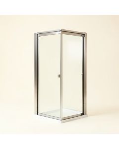 58.5-60 '' W X 62 '' H Double Sliding Semi-Frameless Shower Door (synthetic illustration; no displayed measurements)