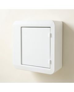 Hazel Brook Wall-Mounted Laundry Cabinet - White (synthetic illustration; no displayed measurements)
