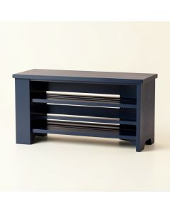 Linden Brook Shoe Storage Bench - Navy (synthetic illustration; no displayed measurements)