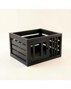 Moss Bend Empty Furniture-Style Pet Crate - Black (synthetic illustration; no displayed measurements)