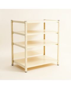 Elm Bridge Desktop Shelving Unit - Ivory (synthetic illustration; no displayed measurements)