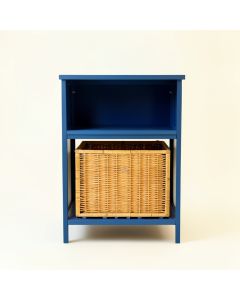 Harbor Bridge Freestanding Pull-Out Hamper Cabinet - Blue (synthetic illustration; no displayed measurements)