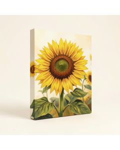 Sunflower Garden Painting Print On Wrapped Canvas (synthetic illustration; no displayed measurements)
