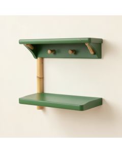Hill Dell Wall-Mounted Entryway Organizer Shelf - Green (synthetic illustration; no displayed measurements)