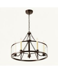 Corrinne 5-Light Candle Style Drum Chandelier (synthetic illustration; no displayed measurements)