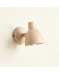 Cliff Dell Wall Sconce Mounted On A Plain Wall - Beige (synthetic illustration; no displayed measurements)