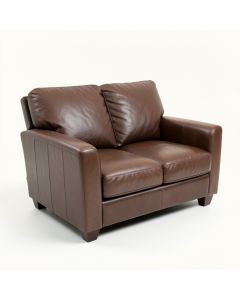Dutson 54 '' Genuine Leather Square Arm Reclining Loveseat (synthetic illustration; no displayed measurements)