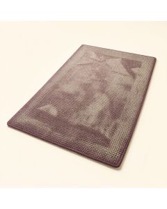 Hand-Knotted Plum Area Rug (synthetic illustration; no displayed measurements)