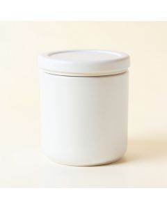 Sage Branch Storage Canister With Lid - White (synthetic illustration; no displayed measurements)