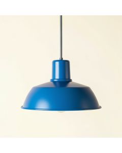Meadow Bluff Pendant Light Suspended From One Plain Cable - Blue (synthetic illustration; no displayed measurements)