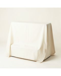 Stone Dell Flat Bed Sheet - Ivory (synthetic illustration; no displayed measurements)