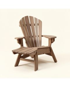 Keilson Plastic/Resin Folding Adirondack Chair With Ottoman And Table (synthetic illustration; no displayed measurements)