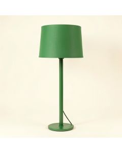 Juniper Crest Floor Lamp With A Plain Fabric Shade - Green (synthetic illustration; no displayed measurements)
