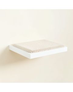 Moss Dell Wall-Mounted Cat Perch - White (synthetic illustration; no displayed measurements)