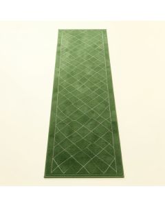 Dune Brook Narrow Runner Rug - Green (synthetic illustration; no displayed measurements)