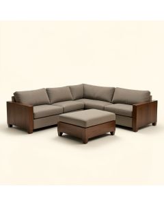 Chiquita 126 '' Wide Revolution Performance Fabrics® Symmetrical Modular Sectional With Ottoman (synthetic illustration; no displayed measurements)
