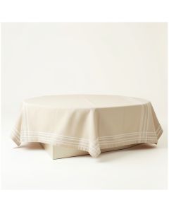 Holly Crest Flat Bed Sheet - Beige (synthetic illustration; no displayed measurements)