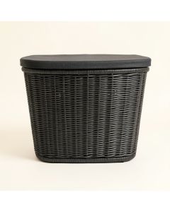 Cedar Branch Laundry Hamper - Black (synthetic illustration; no displayed measurements)