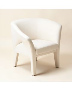 Mcgahan Upholstered Queen Anne Back Side Chair In Cotton White (synthetic illustration; no displayed measurements)