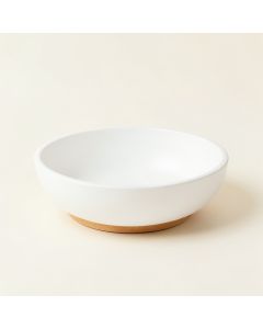 Flint Crest Dining Bowl - White (synthetic illustration; no displayed measurements)