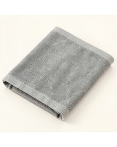 Laurel Edge Bath Towel - Gray (synthetic illustration; no displayed measurements)