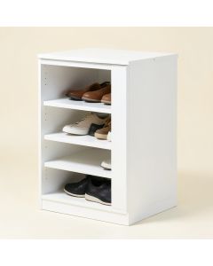 Truax 12-Pair White Shoe Storage Cabinet (synthetic illustration; no displayed measurements)
