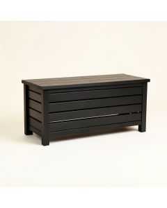 Birch Bluff Narrow Outdoor Storage Bench - Black (synthetic illustration; no displayed measurements)