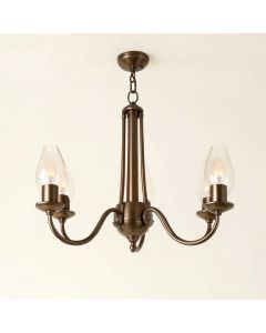 Meinhardt 3-Light Shaded Empire Chandelier (synthetic illustration; no displayed measurements)