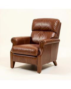 Dustin 28 '' Wide Top Grain Leather Club Chair (synthetic illustration; no displayed measurements)