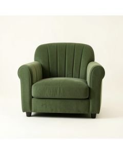 Cove Field Upholstered Armchair - Green (synthetic illustration; no displayed measurements)