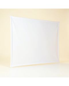 White Portable Projection Screen (synthetic illustration; no displayed measurements)