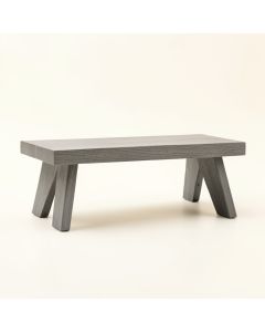 Clay Crossing Indoor Bench - Gray (synthetic illustration; no displayed measurements)