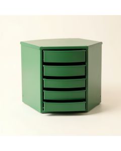 Vale Bluff Small-Parts Storage Drawer Cabinet - Green (synthetic illustration; no displayed measurements)