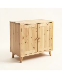 43.97 '' Wide Pine Wood Server (synthetic illustration; no displayed measurements)