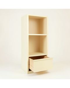 Linden Dell Narrow Cubby Tower - Cream (synthetic illustration; no displayed measurements)