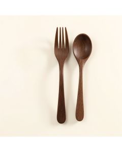 Fork And Spoon Wood Wall Adornment (synthetic illustration; no displayed measurements)